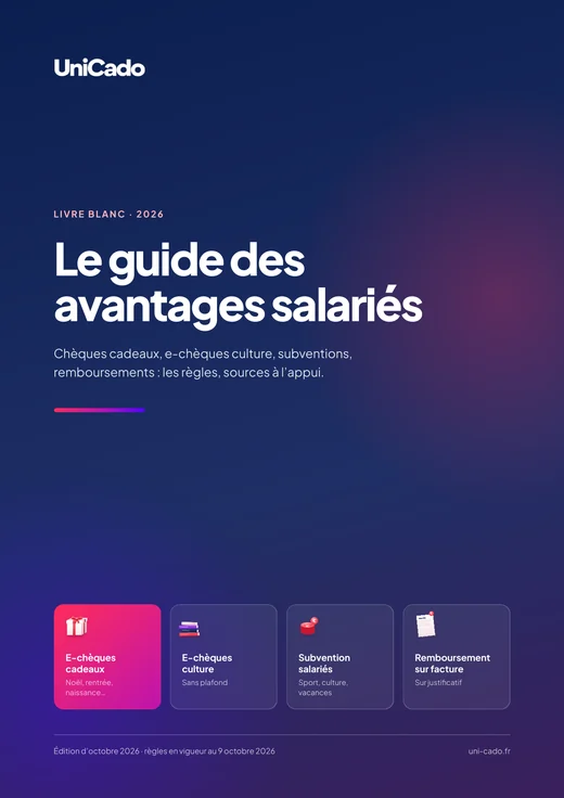 Couverture du guide 2026 des avantages salariés